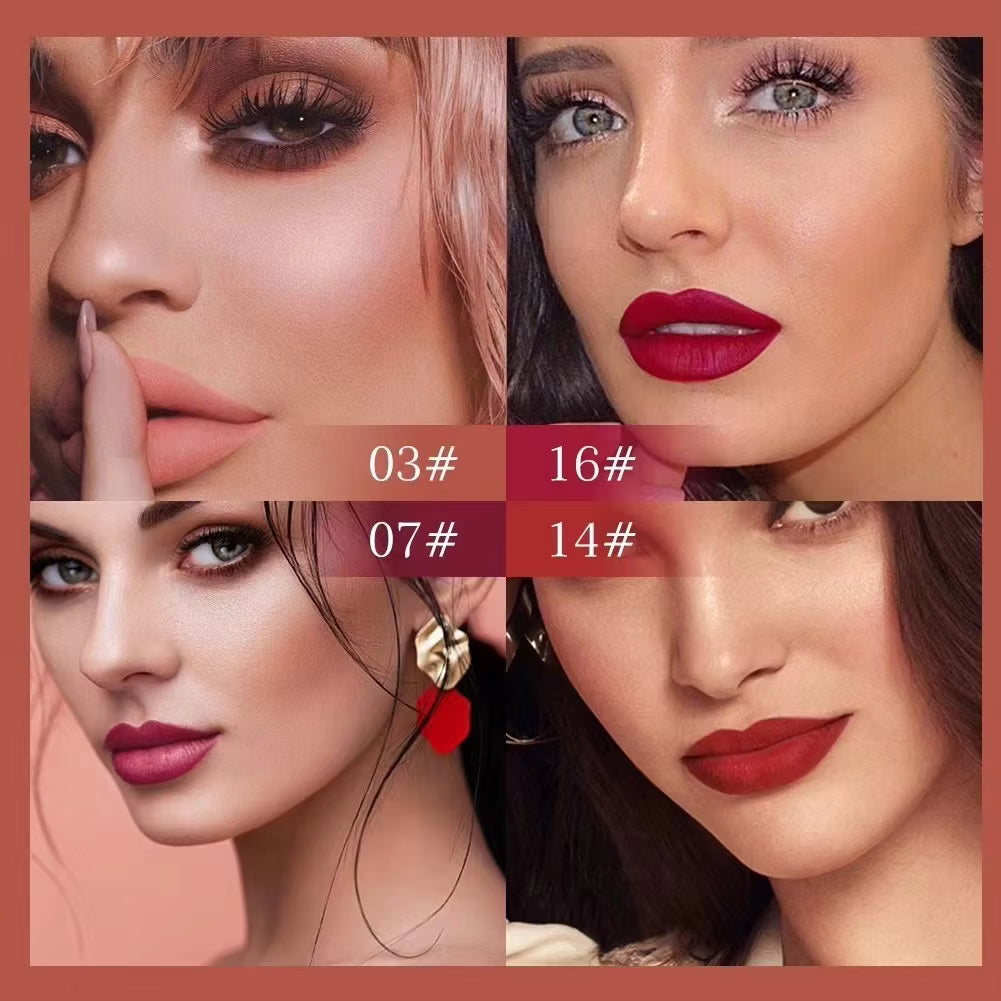 VelvetStay™ Lip Set 💄 10 Matte Shades, All-Day Wear